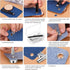 Pangda 100 Sets Grommet Eyelets Tool Kit, Grommet Setting Tool and Eyelets with Setting Tools and Storage Box for Fabric, Tarps, Curtains?1/4 Inch...