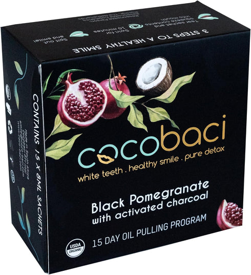 Daily Oral Care Sachet, Activated Charcoal Mouthwash with Aromatherapy Extracts, 8 oz...