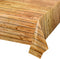 PHOGARY 3PCS Wood Grain Tablecover Wood Print Tablecloth, Rectangular Table Covers for Rustic Wedding Baby Shower Dcoration, Disposable Plastic Re...