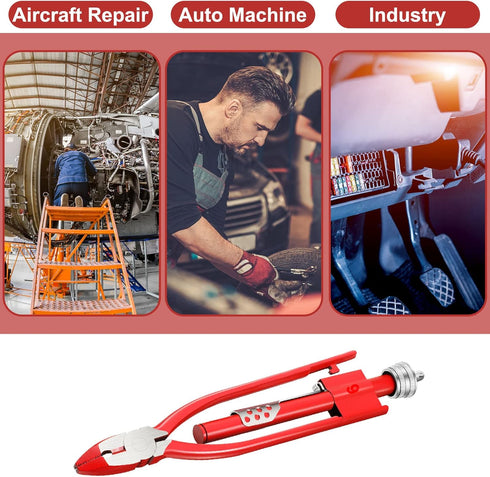Aircraft Safety Wire Twisting Plier, Metal Twisting Tool with 10-meter 0.5 mm Wire, Lock Twister Safety Wire Plier for Auto Industry Aircraft (9 I...