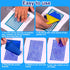 Juome Silk Screen Stencils for Polymer Clay, 3Pcs Reusable Silk Screens Printing Kit with 2Pcs Scrapers, Polymer Clay Tools for Earring Jewelry Ma...