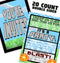 Pixel Party Invitations - 20 Invitations + 20 Envelopes - DOUBLE SIDED - Video Game Invitations - Game Truck Party Supplies - Brights 20ct...