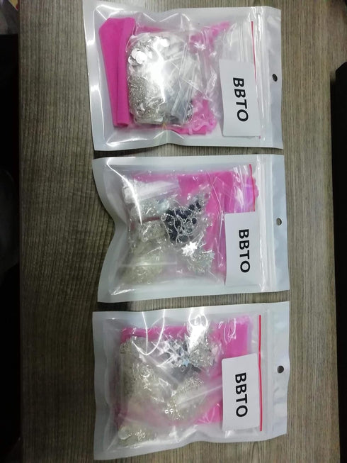 BBTO 9 Pieces Women Girls Layered Choker Necklace Sliver Layered Pendant Choker Jewelry Set (Style 1)...