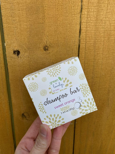 Sweet Orange Baby and Kids Shampoo + Body Bar /// Gentle SLS, Sulfate, and Paraben free hair and body wash for babies and kids...