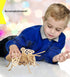 Puzzled 3D Puzzle Honeybee Wood Craft Construction Model Kit, Unique & Educational DIY Wooden Insect Toy Assemble Bee Model Unfinished Crafting Ho...