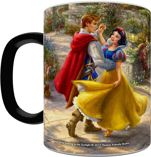 Morphing Mugs Disney – Snow White – Dancing in the Sunlight - Thomas Kinkade - One 11 oz Color Changing Heat Sensitive Ceramic Mug – Image Reveale...