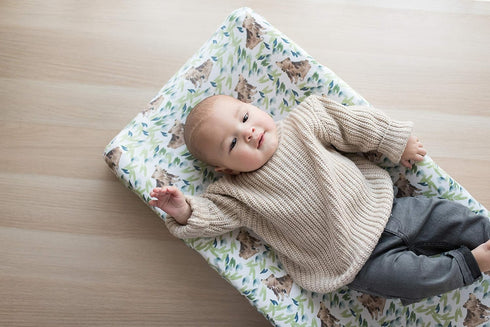 Copper Pearl Premium Knit Changing Pad Cover Soft, Stylish, and Universal Fit for All Standard Diaper Changing Pads, Trendy Design Changing Pad Co...