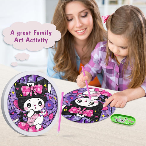 LOVKIDS Diamond Painting Kit for Kids, Diamond Art Activity with 5D Gem, Large 7.8 Inches DIY Arts and Crafts Gifts for Kids Age 6, 7, 8, 9, 10, 1...