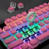 Pudding Keycaps,Double Shot PBT Backlit 108 Keys Key caps Set for Mechanical Gaming Keyboard - Pink (Only Keycaps)...