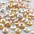 COIRIS 800pcs 4 Colors Round Spacer Beads 6mm Gold Silver Rhodium Rose Gold Plated Metal Loose Disc Beads for Bracelet Necklace Earring Jewelry Ma...
