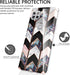 BAISRKE for Moto G 5G Case,Motorola One 5G Ace Case Shiny Rose Gold Wave Geometric Marble Shockproof Clear Hard Back Cover - Black...