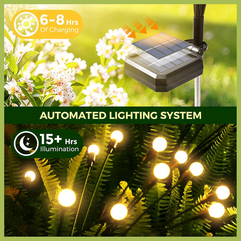 Solar Garden Lights, 20 LED Firefly Garden Lights Solar Outdoor, Solar Lights for Outside Sway by Wind,Solar Lights Outdoor Waterproof for Christm...