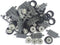 24 mm X 7 mm Tire,Wheel and Long Axles -50 Pieces Brick Building Chassis Pieces Education Wheels Set Toy...