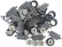 24 mm X 7 mm Tire,Wheel and Long Axles -50 Pieces Brick Building Chassis Pieces Education Wheels Set Toy...