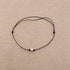 Single Pearl Choker Necklace can be Adjustable Leather Cord One Bead Jewelry for Women Handmade...