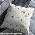 Cute Bee Fabric by The Yard Cartoon Wild Animal Outdoor Flowers Plants Fabric for Kids Boys Girls Yellow Geometric Hexagon Pattern Fabric for DIY ...