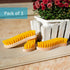 Pack of 3 - Hard Bristle Scrub Brush - Stiff Bristle Brush for Cleaning, Heavy Duty Scrub Brush, Utility Hand Brush Set for Indoor and Outdoor, Ny...