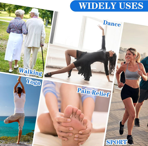 48 Pieces U-Shaped Felt Callus Pads Metatarsal Foot Pads for Pain Relief Keep Calluses from Rubbing on Shoes Forefoot and Support Self-Adhesive Fo...