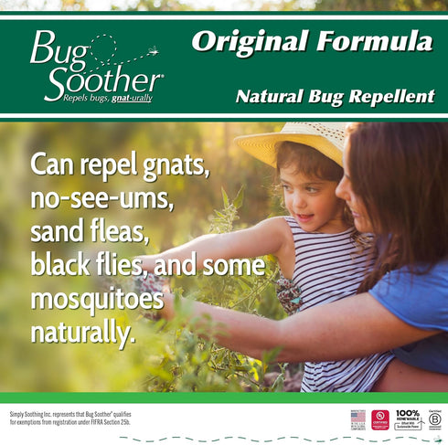 Bug Soother Spray 8 oz - Natural Insect, Gnat and Mosquito Repellent & Deterrent - Safe Bug Spray for Adults, Kids, Pets, & Environment - Made in ...