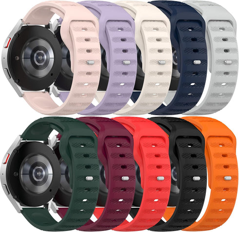 FitTurn 10pack 22MM Bands Compatible with Cubitt CT4/CT2 Pro Smartwatch, Replacement Silicone Watch Bands, Quick Release Rubber Sport Strap for Cu...