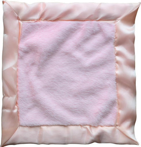 Baby Lovie, Small Security Blanket for Babies - Soft Blanket with Satin Trim - Newborn Baby Essentials & Baby Gifts – 14” x 14” - Pink...