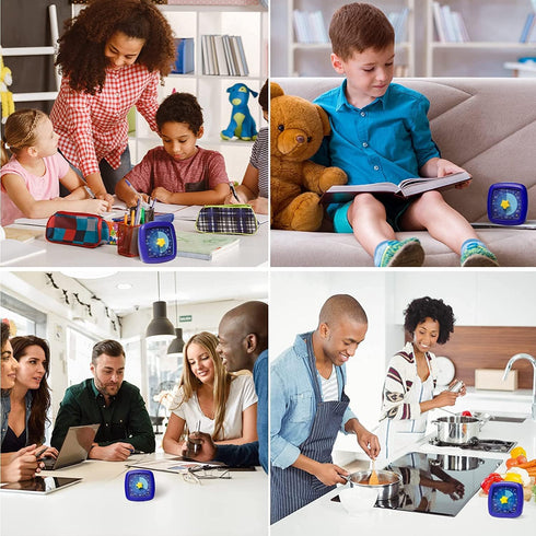 Secura 60-Minute Visual Timer, Silent Study Timer for Kids and Adults, Time Clocks, Time Management Countdown Timer for Teaching (Starry Sky)...