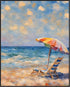 Posterizer 1 pcs- sea and beach themed oil painting style print 12-Landscape & Nature Art-Floral Botanical Art- Decor for Home & Office- unframed ...