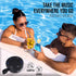 RISEBASS Water Resistant Bluetooth Shower Speaker, Handsfree Portable Speakerphone Control Buttons with LED Light, True Wireless Stereo for Bathro...