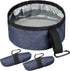 2 Pack Portable Dog Bowls Foldable Travel Dog Dish Portable Dog Water Bowl Water and Food Bowls Pet Hiking Accessories for Small and Large Dogs (D...