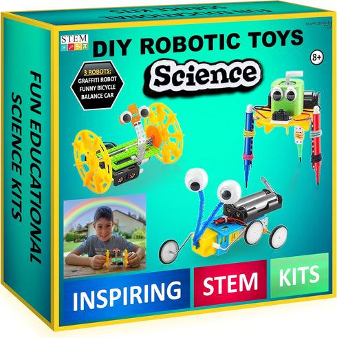 Science Robotics Kit STEM Toys for Boys, DIY Educational Arts and Crafts for Kids, Science Experiments Building Project, Best Birthday for Boys & ...