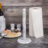 Creative Home Natural Marble Paper Towel Holder Kitchen Towel Dispenser Stand, 5.5" Diam. x 12.5" H, Off-White (Color May Vary)...