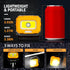 Magnetic Work Light, 1200LM COB LED Rechargeable Work Light with 15 Lighting Modes, 360°Rotatable Flood Lights for Car Repairing, Job Site Lightin...