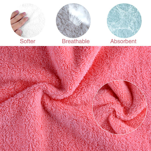 Kyapoo Baby Washcloths 12 Pack 12x12 Inches Microfiber Coral Fleece Extra Absorbent and Soft for Newborns, Infants and Toddlers...