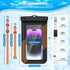 Large IPX8 Floating Waterproof Phone Pouch Up to 9.0", 2 Pack Waterproof Phone Case Dry Bag with Detachable Lanyard for iPhone 15/14/13 Pro Max/Ga...