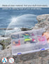Beoccudo Tackle Box Beads Organizer Tackle Boxes with Dividers Plastic Storage Large 10 Grids Box Jewelry Compartment Container...