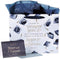 Christian Art Gifts Landscape Gift Bag with Card and Tissue Paper Set - Hope and A Future - Jeremiah 29:11 Inspirational Bible Verse, Navy Graduat...