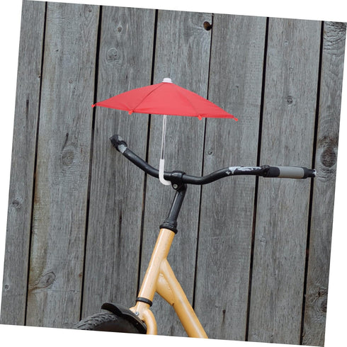 4pcs Cycling Phone Umbrella Plants Outdoor Mini Plants Small Outdoor Umbrella Tiny Umbrella Decorations Plant Shade Umbrella Phone Umbrella for Su...