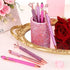 Sabary 8 Pcs Ballpoint Pens with Pen Holder for Desk Metal Crystal Diamond Pen Glitter Pencil Holder Fancy Pens Black Ink Bling Desk Organizer for...