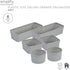 Simplify 6 Piece Organizing Set | Multiple Size Bins | Multipurpose | Office | Desk | Dorm | Bathroom | Storage Basket | Small Items | Accessories...