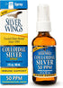 Natural Path Silver Wings Colloidal Silver Liquid - Daily Immune Support Supplement - 50ppm (250mcg) - 2oz Spray...
