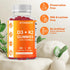 Vitamatic Vitamin D3 K2 Gummies - 60 Count - Supports Healthy Bone, Heart & Calcium Absorption, & Immune Health - Plant Based, Non-GMO, Gluten Fre...