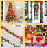Geefuun 28PCS Christmas Tree Decorations: Poinsettias Artificial Flowers Ornaments Xmas Red Glitter Flower with Clips,3 Sizes Not Included Stems...
