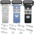 JR.DM 11-Pcs Super Bling Watch Charms with 9-Pcs Decorative Rings Loops 2-Pcs Decoration, Compatible with Apple Watch Band Metal Diamond Sliding A...