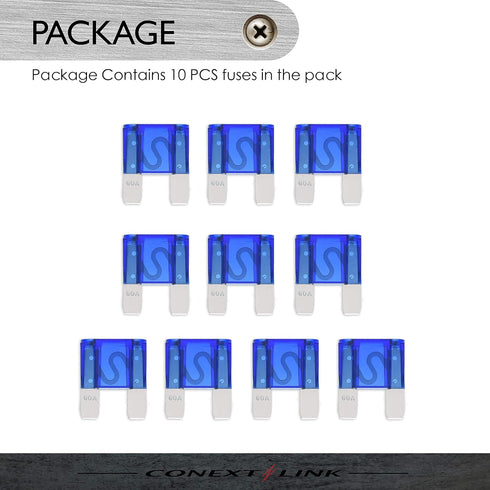 Conext Link MAXI60-10 Nickel 60Amp MAXI Fuse 10 Pack ?14294?...