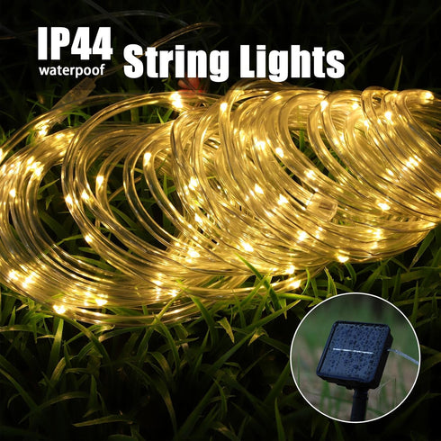 Solar Rope Light Solar Waterproof IP65 39FT 100LEDs Outdoor Rope Light?Patio Garden Solar Outdoor Lighting, Home Wedding Christmas Party Decoratio...