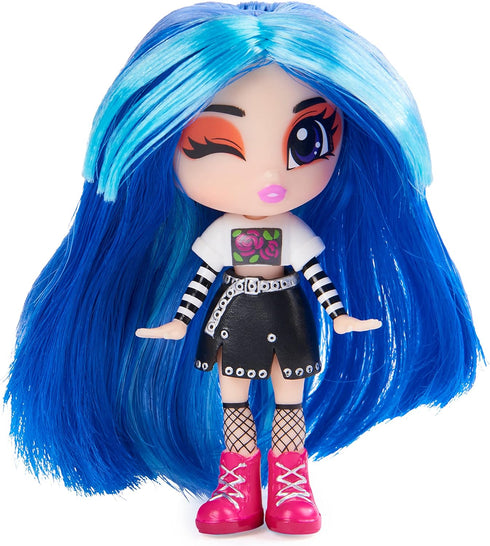 Luscious Locks Frank E-Girl Collectible Doll with Removable Hair Extension and Doll Accessories, 3.5-inch, Kids Toys for Girls Ages 5 and up...