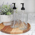 Cornucopia Brands 16oz Hands Dishes Pump Bottles (Clear, Set of 2); Pump Dispensers for Kitchen and Home...