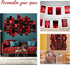 50PCS Red Neon Aesthetic Pictures Wall Collage Kit, Neon Red Photos Collections Collage Dorm Decors for Girl Teens and Women, Trendy Wall Prints K...