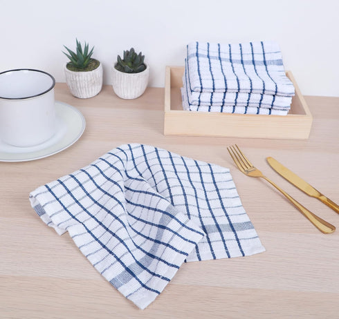 AMOUR INFINI Kitchen Dish Cloths Set of 8 - Ultra Soft, Highly Absorbent, Quick-Drying Terry Cotton Dishcloths 12"x12" Inch Wash & Cleaning Cloths...