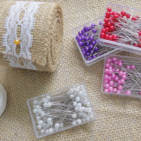 1200PCS Sewing Pins for Fabric, Straight Pins with Pearlized Ball Heads Long 1.6inch, Quilting Pins for Dressmaker, Jewelry DIY Decoration, Craft ...